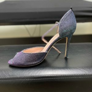 SJP Open Toe Glitter Heel